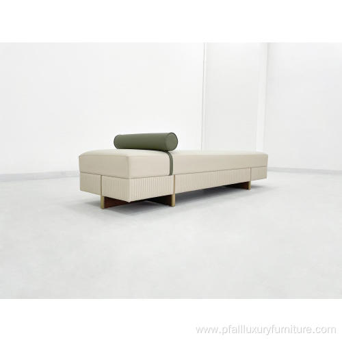 Modern style light luxury bench